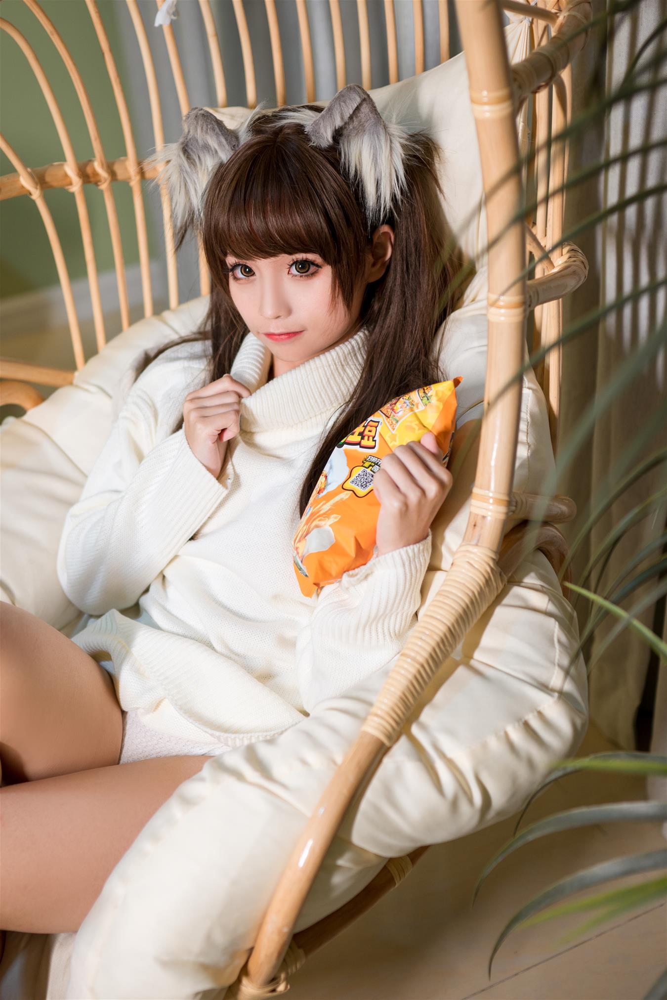 蠢沫沫 白毛衣 [45P-421MB]