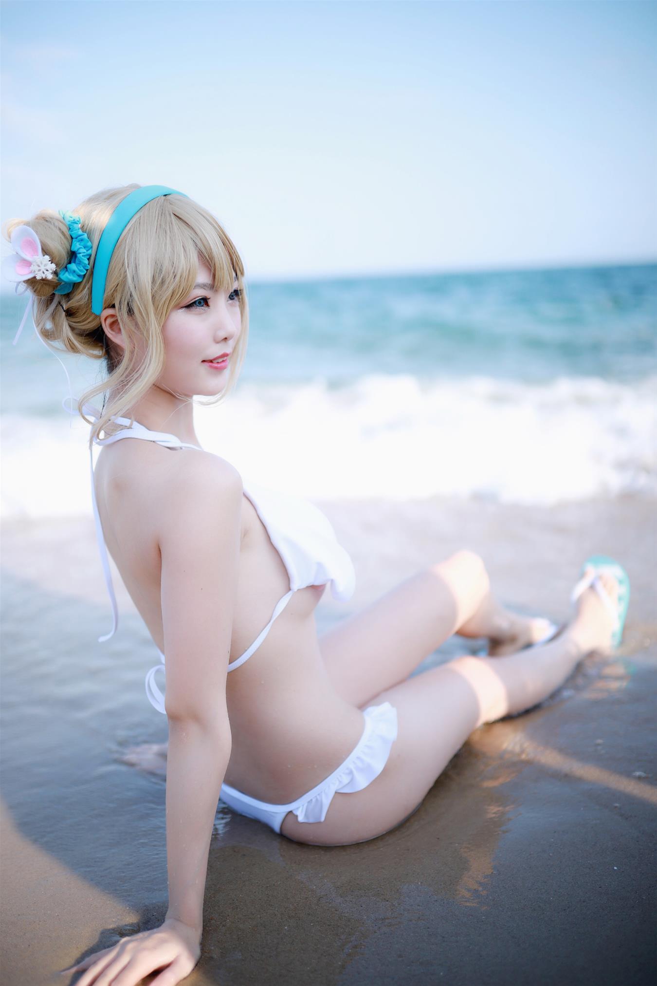 抖娘-利世 海边索米cos [43P-129MB]