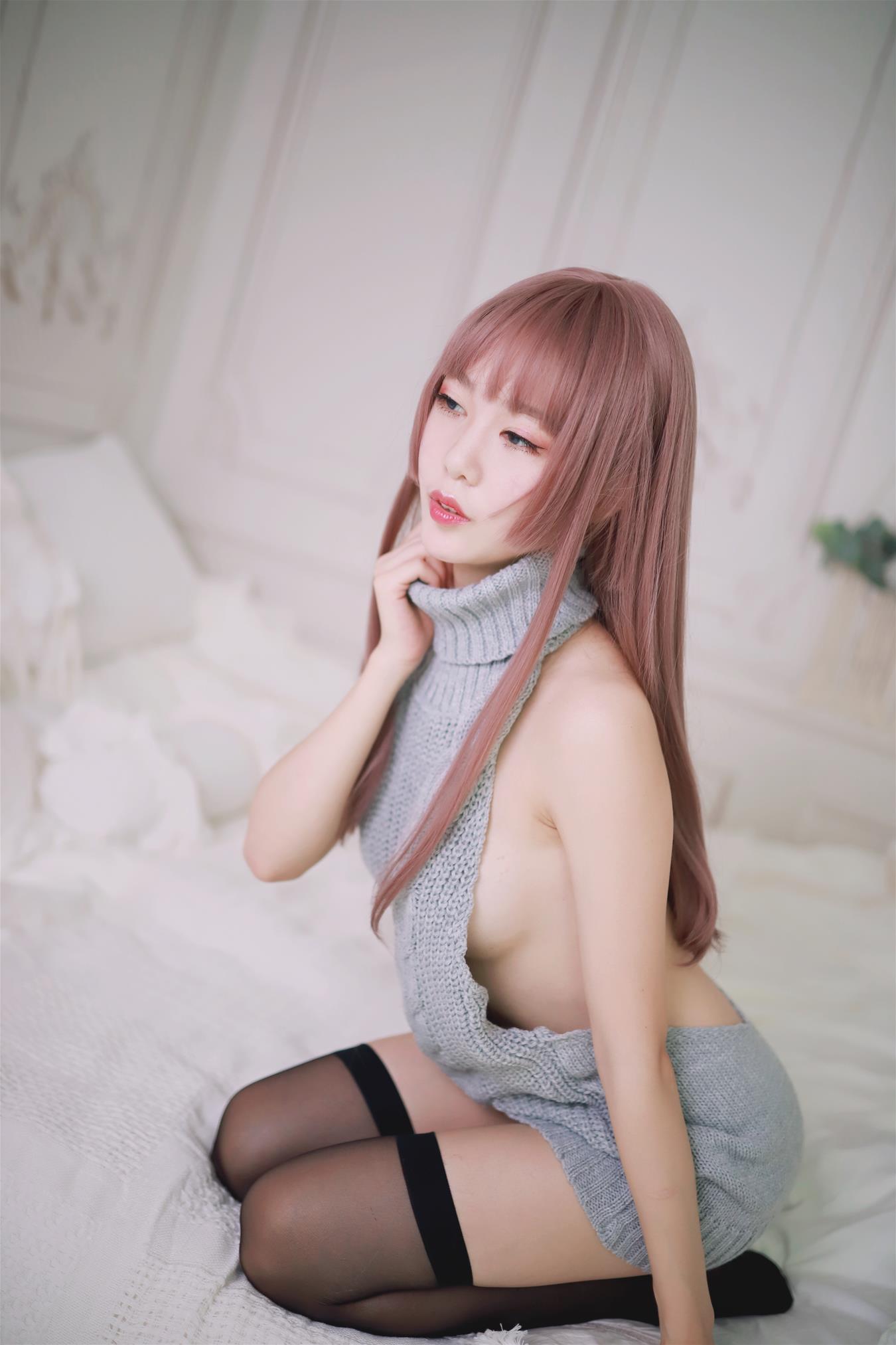 抖娘-利世 漏背毛衣 [30P-276MB]